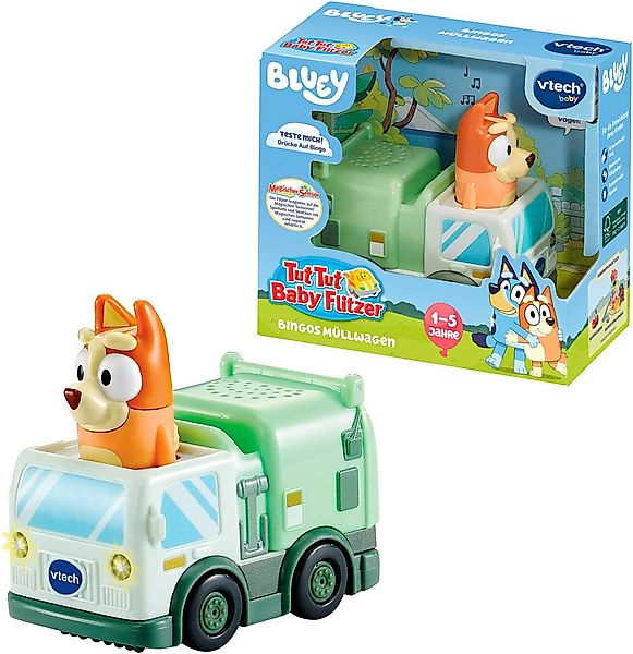 Vtech® Spielzeug-Müllwagen Tut Tut Baby Flitzer - Bingos Müllwagen, mit Lic günstig online kaufen