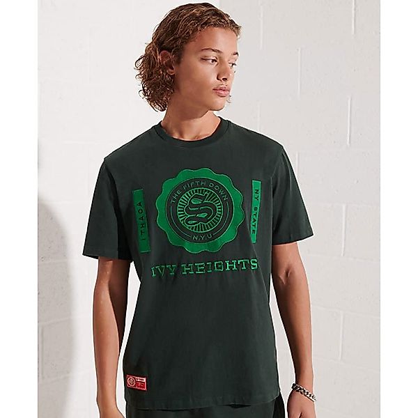 Superdry The 5th Down Graphic Kurzärmeliges T-shirt M Academy Dark Green günstig online kaufen