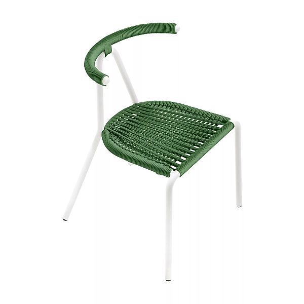 B-Line - Toro Stuhl Sitzfäche geflochten - smaragd grün/geflochtene Schnüre günstig online kaufen