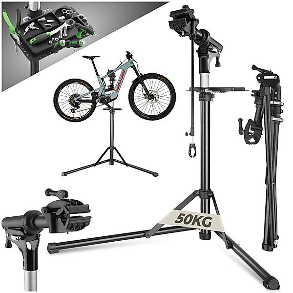 tectake Fahrrad-Montageständer Fahrradmontageständer, bis 50kg, E-Bike günstig online kaufen