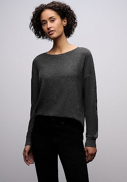 STREET ONE Langarmshirt mit Glitzerdetails günstig online kaufen