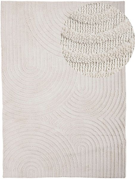 carpetfine Teppich »Holly Zen 1«, rechteckig, 12 mm Höhe, Hoch-Tief-Effekt, günstig online kaufen