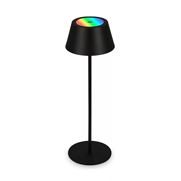 Brilo RGB Akku-Tischleuchte Schwarz 2,6W günstig online kaufen