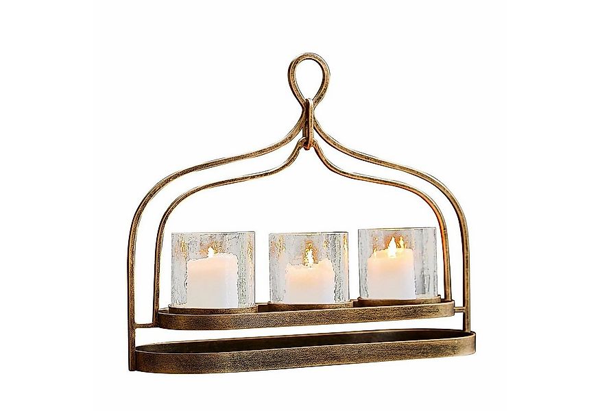 Mirabeau Kerzenständer Kerzenhalter Biserre antikgold günstig online kaufen