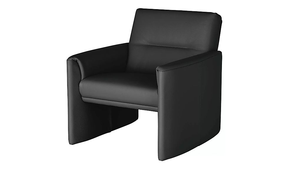 Ledersessel, hoch - schwarz - 83 cm - 83 cm - 89 cm - Polstermöbel > Sessel günstig online kaufen
