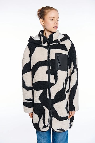 HaILY’S Kapuzenplüschjacke "LS P JK Te44ddy" mit Kapuze abgerundeter Saum, günstig online kaufen