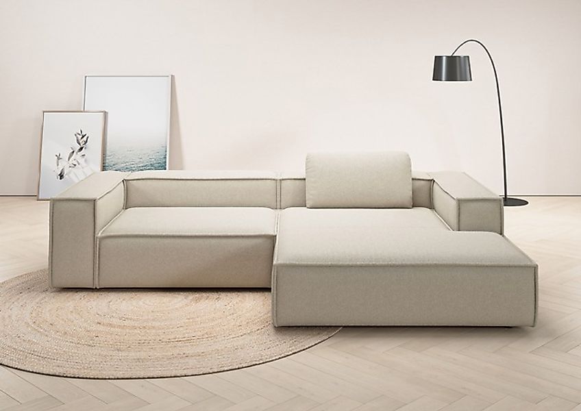 Home affaire Ecksofa »Watertown, modernes XXL L-Form, 306 cm breit« Großzüg günstig online kaufen