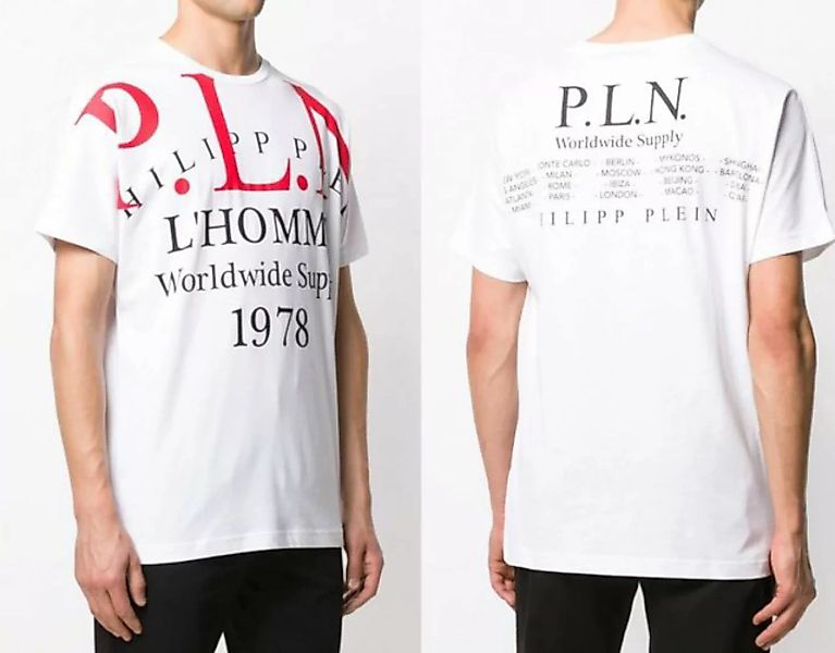 PHILIPP PLEIN T-Shirt Philipp Plein PP Mens Cult Gold Cut Shirt Round Neck günstig online kaufen
