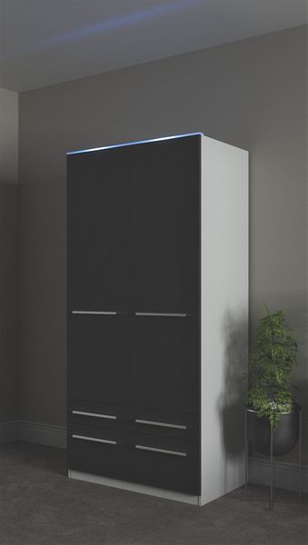 priess Kleiderschrank "Schrank Garderobe Wäscheschrank Barcelona in 5 Breit günstig online kaufen