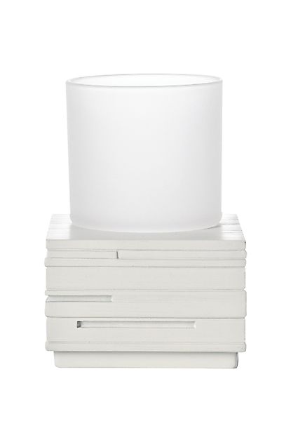 Ridder Badaccessoire-Set Aufbewahrungsbecher Brick weiß günstig online kaufen