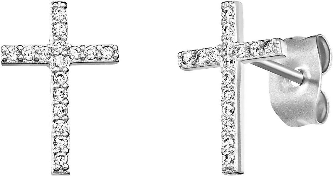 Engelsrufer Paar Ohrstecker Kreuz, ERE-LILCROSS-ZI-ST, ERE-LILCROSS-ZI-STG, günstig online kaufen