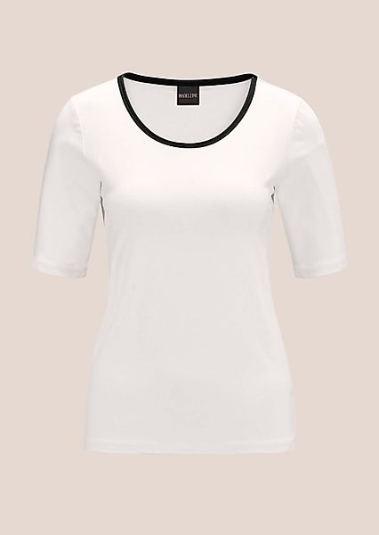 MADELEINE Kurzarmshirt Halbarm-Shirt mit kontraststarken Paspeln günstig online kaufen