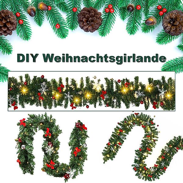 Kunstgirlande Weihnachtsgirlande 5m Tannengirlande künstlich mit günstig online kaufen
