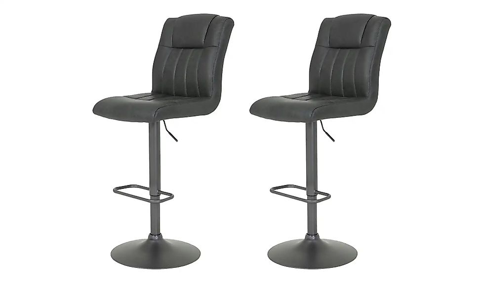 Barhocker 2er-Set  Richard ¦ grau ¦ Maße (cm): B: 56,5 H: 102 Polstermöbel günstig online kaufen