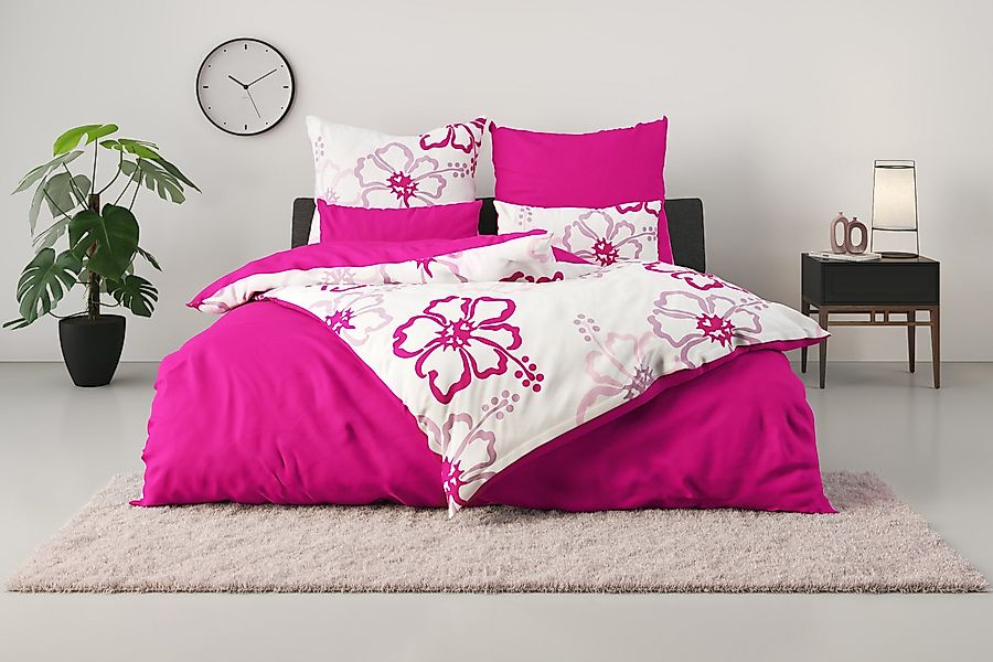my home Wendebettwäsche Litschi, Polycotton recycelt, günstig online kaufen
