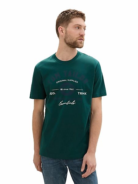 Tom Tailor Herren T-Shirt LOGO - Regular Fit günstig online kaufen