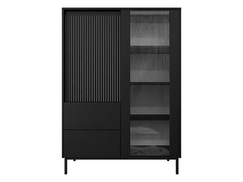 MIRJAN24 Vitrine Ozmi 2D2S (mit zwei Drehtür und zwei Schubladen) Gehärtete günstig online kaufen