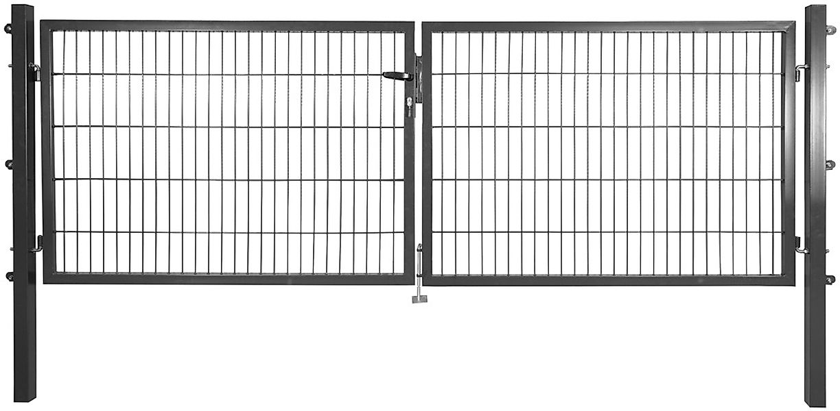 Arvotec Zaundoppeltür "ESSENTIAL" Breite: 300 cm, Höhe: 80 - 200 cm, zum Ei günstig online kaufen