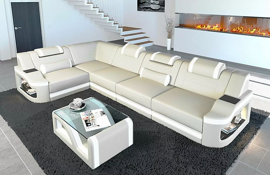 Sofa Dreams Ecksofa Ledersofa Padua L Form Ledercouch Leder Sofa, Couch, mi günstig online kaufen
