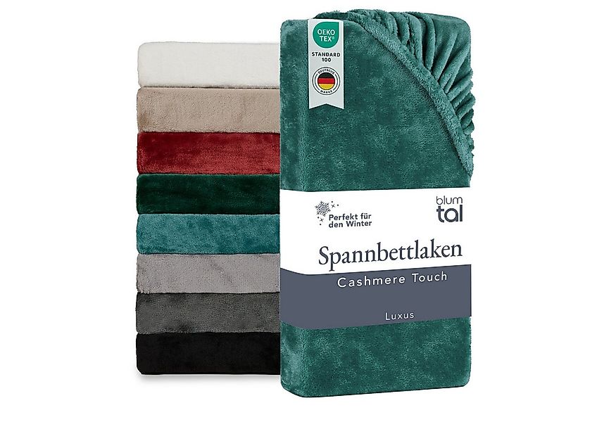 Blumtal Spannbettlaken Spannbettlaken Cashmere Touch - Oeko-TEX zert. Bettl günstig online kaufen