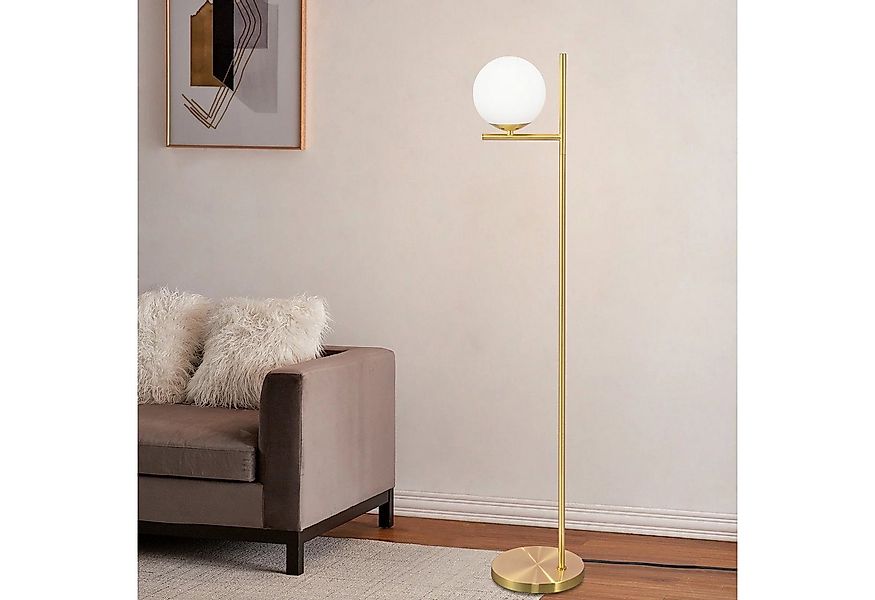 Nettlife Stehlampe Gold Stehleuchte 3 Flammig mit Fußschalter, mit Fußschal günstig online kaufen