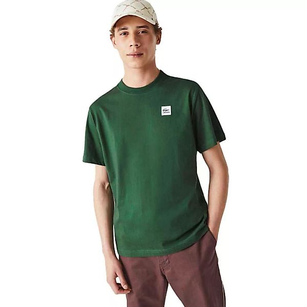 Lacoste Live Patch Kurzarm-t-shirt Aus Baumwolle S Green günstig online kaufen