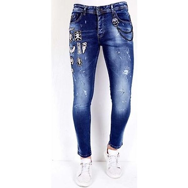 Local Fanatic  Slim Fit Jeans Jeans Mit Patches günstig online kaufen