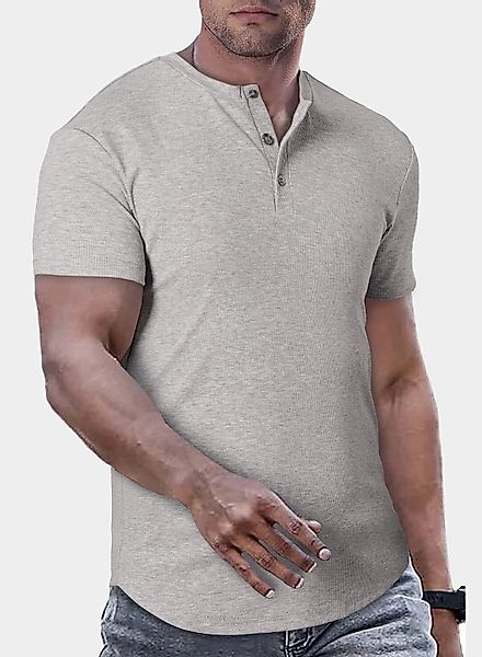 JMIERR T-Shirt T-Shirts für Herren Henley günstig online kaufen