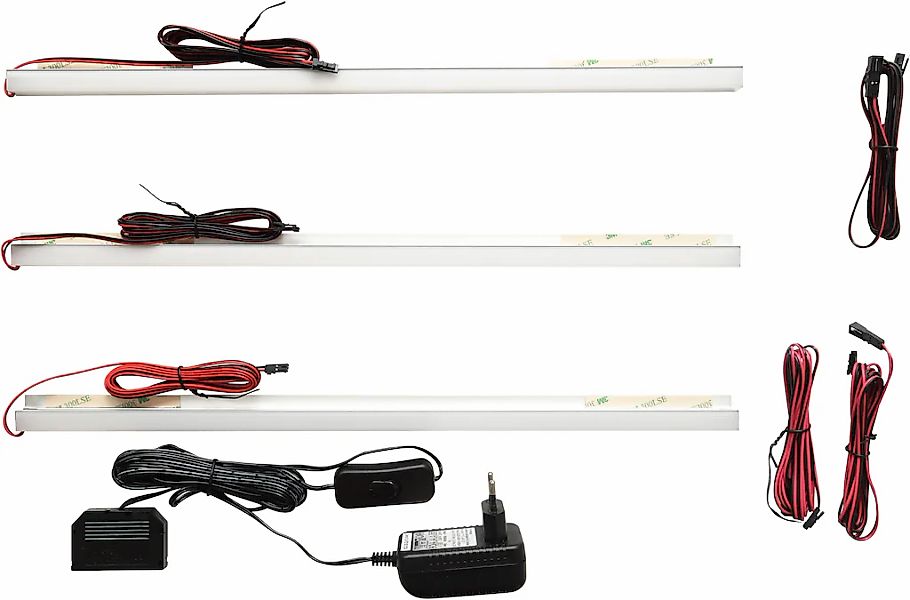 MCA furniture LED-Leuchtmittel "MONIZ 3er Set LED Glaskantenbeleuchtung 45 günstig online kaufen