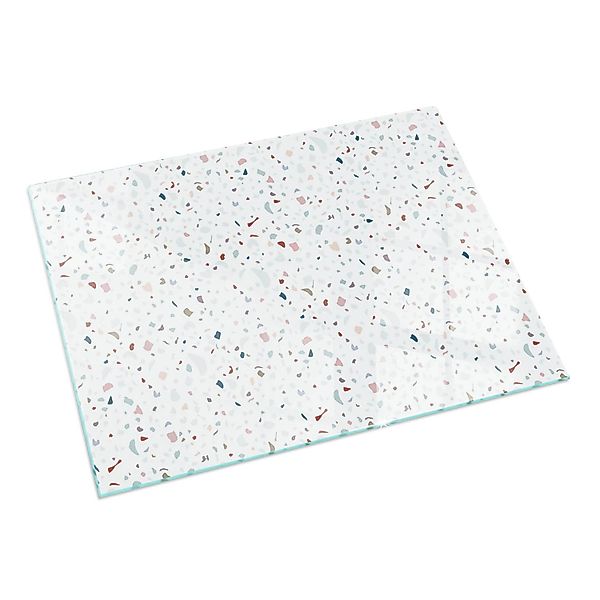 Tulup Glasplatte für Kamin Muster mit Kleinen Formen Glasplatte unter Kamin günstig online kaufen