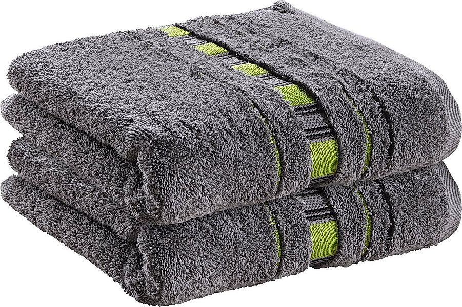 Erwin Müller Handtuch Handtuch "Achern" 2er-Pack, Frottier, Walk-Frottier U günstig online kaufen