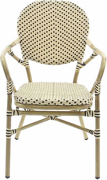 Essentials Bistrostuhl "Tango" () 1 Stk. Rattan – Bambus, weiß/schwarz günstig online kaufen
