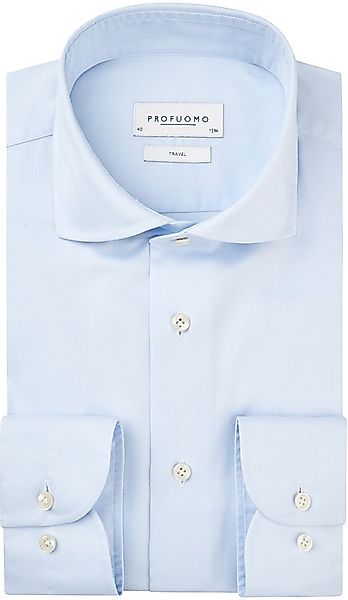 Profuomo Sky Blue Travel Hemd Blau - Größe 43 günstig online kaufen