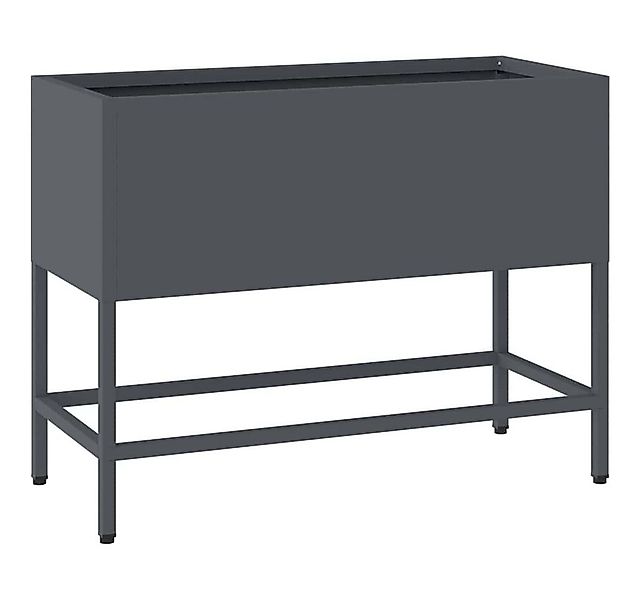 vidaXL Hochbeet Hochbeet Gartenpflanzer Anthrazit 60 x 26 x 45 cm Stahl (1 günstig online kaufen