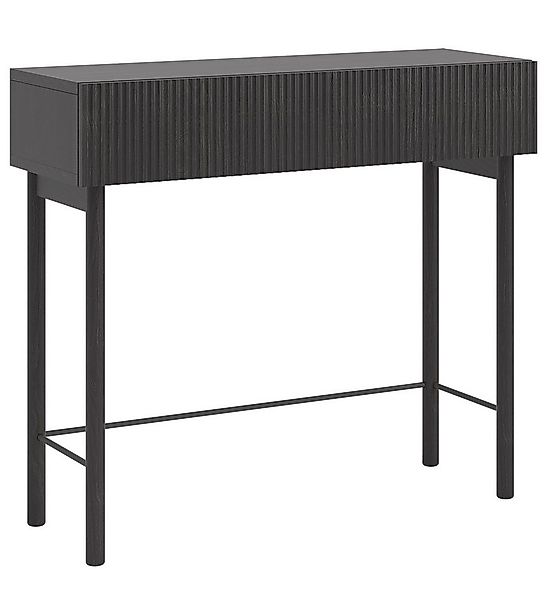 Selsey Konsolentisch NOLIE, mit Schublade, geriffelter Front und Holzbeinen günstig online kaufen