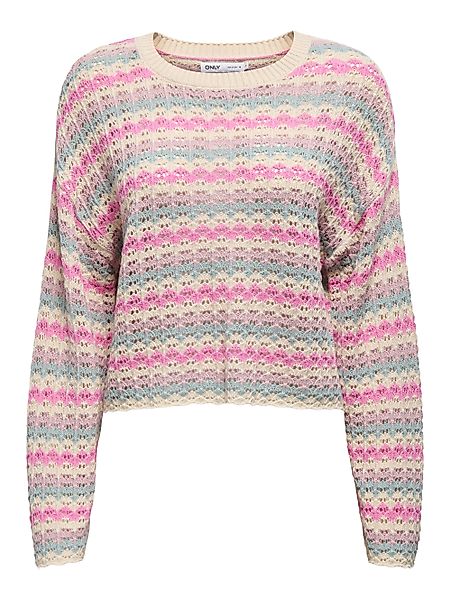 ONLY Strickpullover ONLASA LS SHORT O-NECK günstig online kaufen