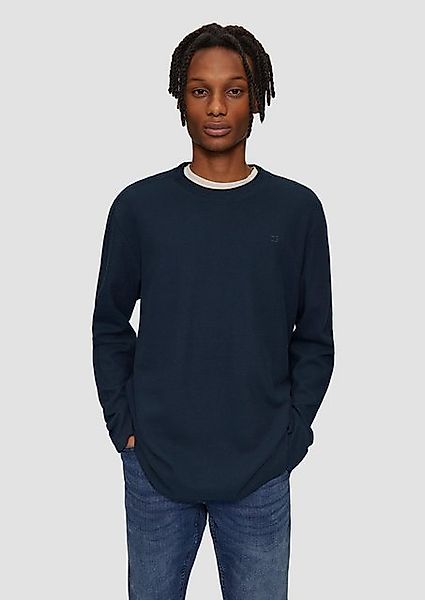 QS Langarmshirt Longsleeve mit Rippstruktur und günstig online kaufen