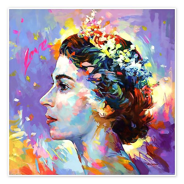 Posterlounge Poster Leon Devenice, Queen Elizabeth günstig online kaufen