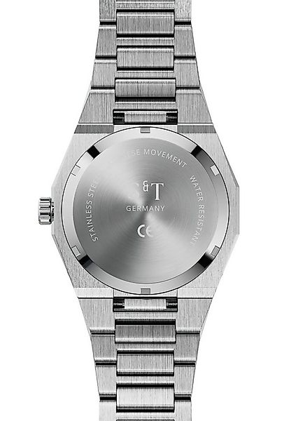 S&T Design Quarzuhr Armbanduhr Herrenuhr Frosted Iced Edelstahl Datum TIME günstig online kaufen