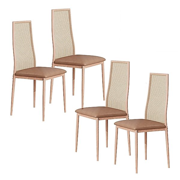 FUROKOY Stuhl Esszimmerstuhl Rattanstuhl Küchenstühle mit günstig online kaufen