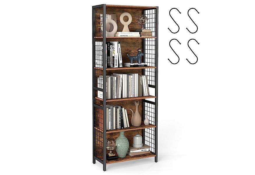 VASAGLE Bücherregal Standregal, für Büro, Wohnzimmer, Arbeitszimmer, vintag günstig online kaufen