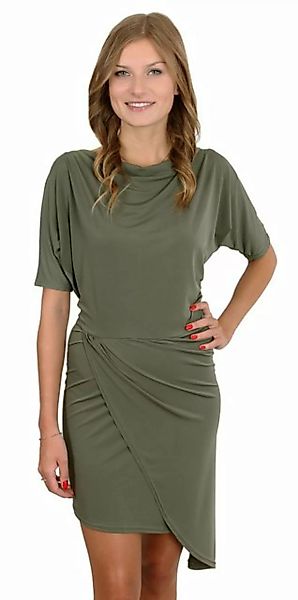 Sarcia.eu Minikleid Asymmetrisches Mini Kleid mit Raffungen und Dolmanärmel günstig online kaufen