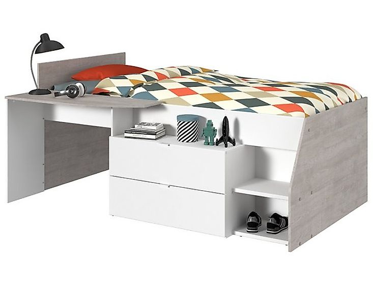 Parisot Hochbett Milky (Kinderbett Liegefläche 90 günstig online kaufen