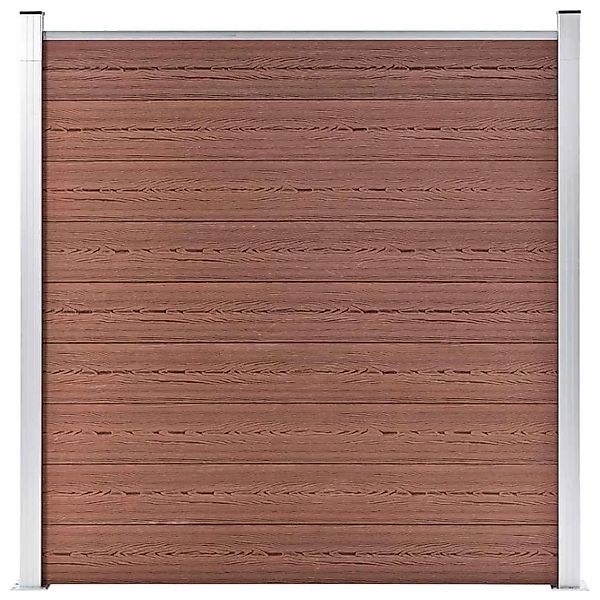vidaXL Gartenzaun WPC 180×186 cm Braun 49066 günstig online kaufen