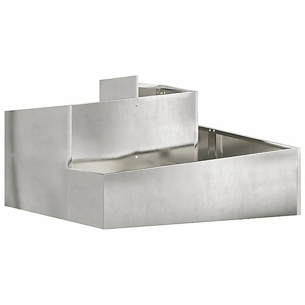 vidaXL Garten-Pflanzgefäß Silber 60 x 60 x 50 cm Edelstahl 873575 günstig online kaufen