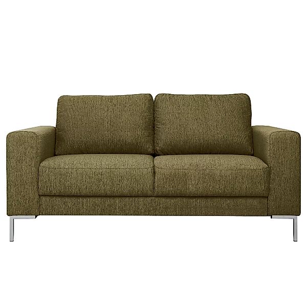 home24 Fredriks Sofa Summer I 2-Sitzer Olivgrün Strukturstoff 170x90x90 cm günstig online kaufen