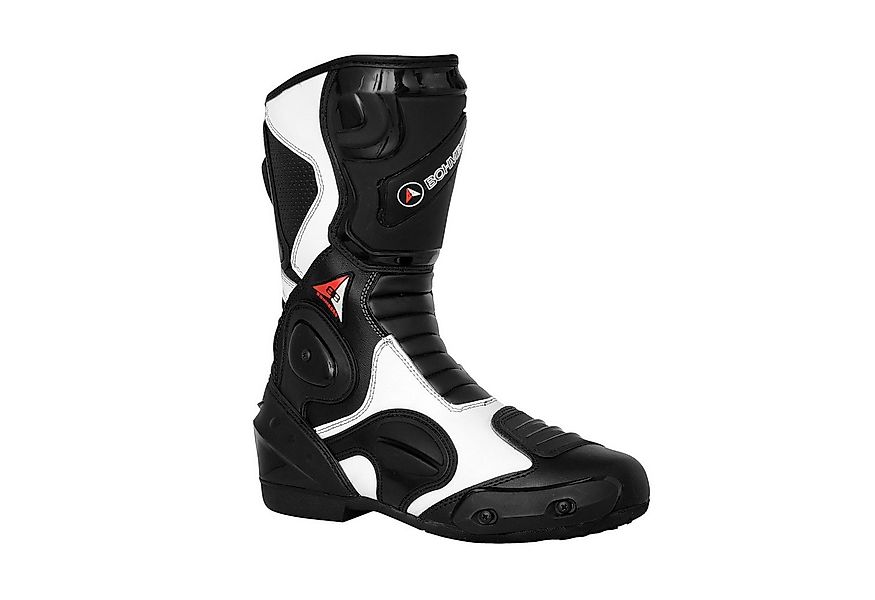 BOHMBERG Motorradstiefel aus echtem Leder / Herren / Motorradstiefel günstig online kaufen