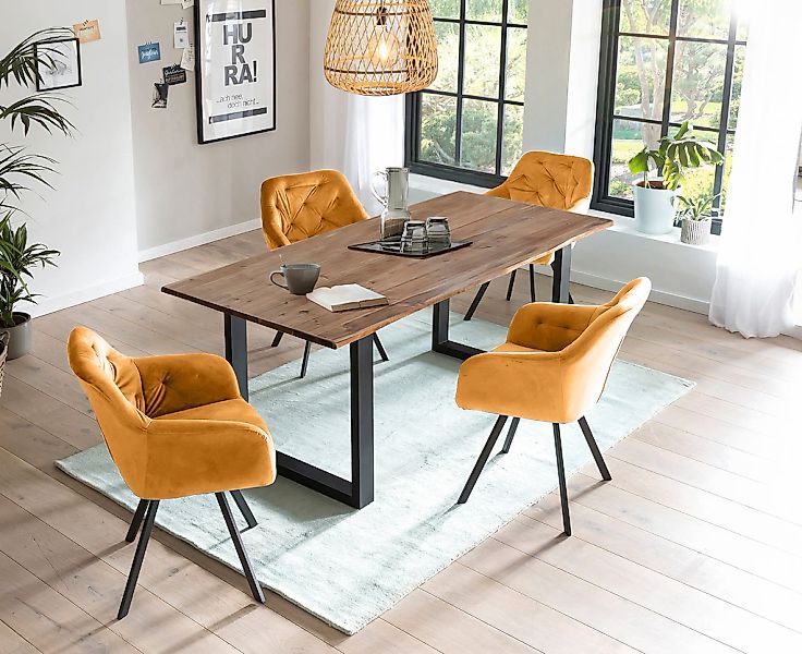 SalesFever Essgruppe, (Set, 5 tlg.), Stühle mit 360 Drehplatte unter der Si günstig online kaufen