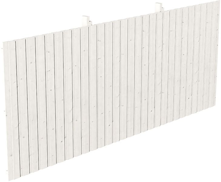Skan Holz Rückwand Deckelschalung 550 x 220 cm Fichte Weiß günstig online kaufen