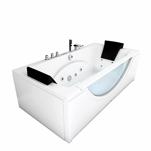 AcquaVapore Whirlpool Pool Badewanne Eckwanne Wanne W81H-TH-C-SC 180x90 günstig online kaufen